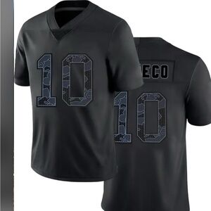 ISIAH PACHECO XL EMBROIDERED KANSAS CITY CHEIFS JERSEY CAMO NUMBERING BLACK NIP
